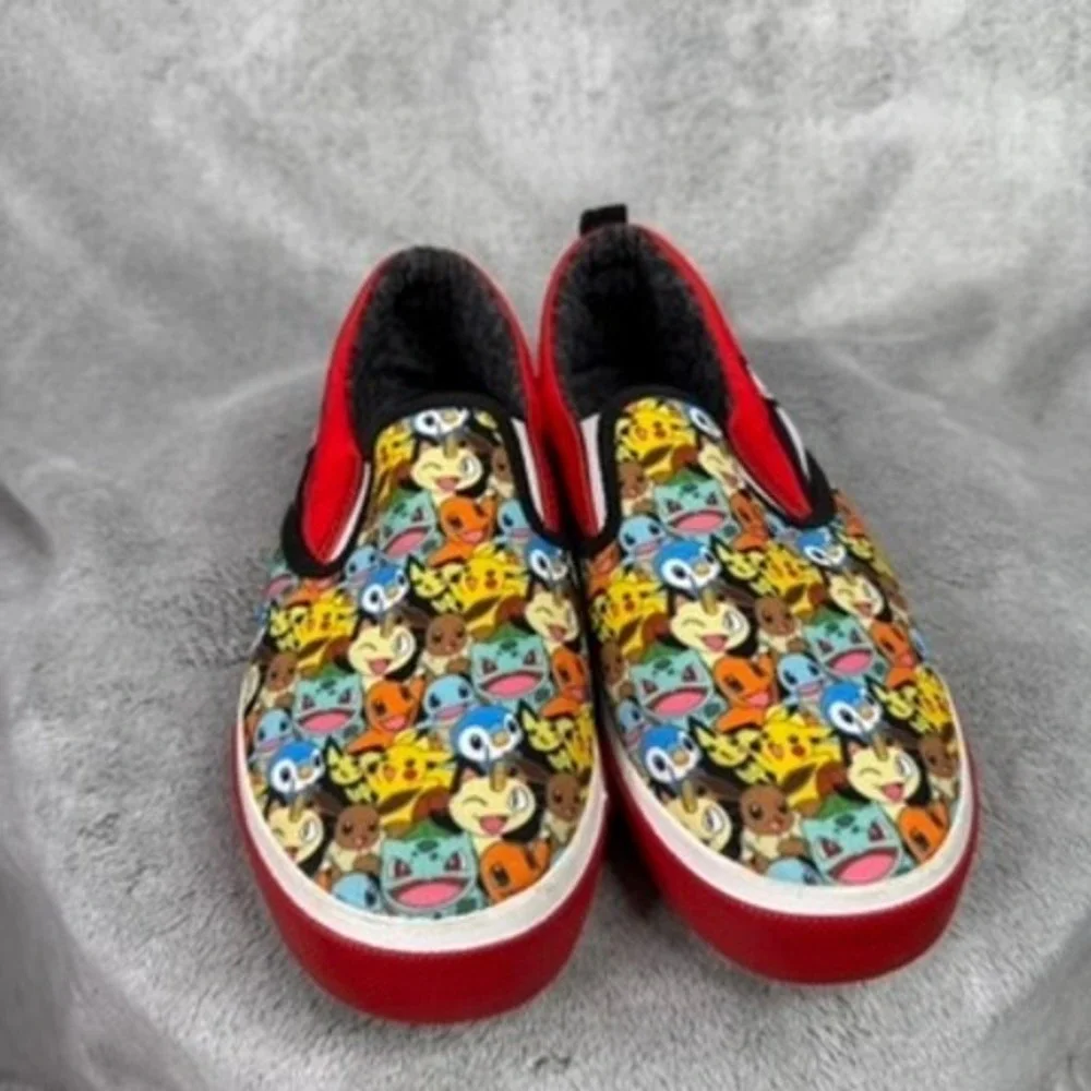 Kids Pokemon Slip‎ On Shoes Size 5 Pikachu Charmander Bulbasaur Squirtle